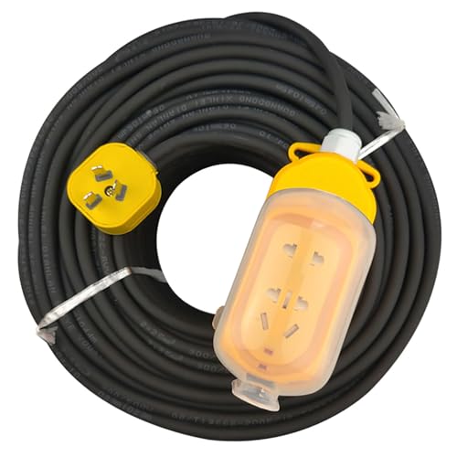 328 Fuß Lange, Wasserdichte Verlängerungskabel Mit Steckdose For Den Außenbereich – 2-adriges Stromkabel Aus Reinem Kupfer, Flexibler PVC-Mantel, Flammhemmend(328 ft,2c-2.5mm2) von GO BEYOND YOURSEIF