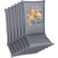 GO-DE Auflage Auflage 6-er Set für Sessel hoch Dessin2972 von GO-DE Textil