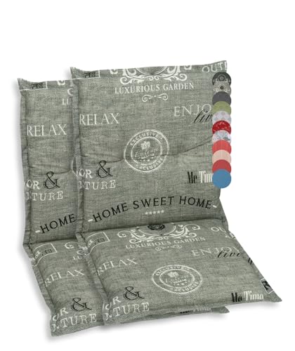 GO-DE Sesselauflage, (2er Set), (L/B): ca. 100x50 cm 2 Auflagen, hellgrau von GO-DE Textil