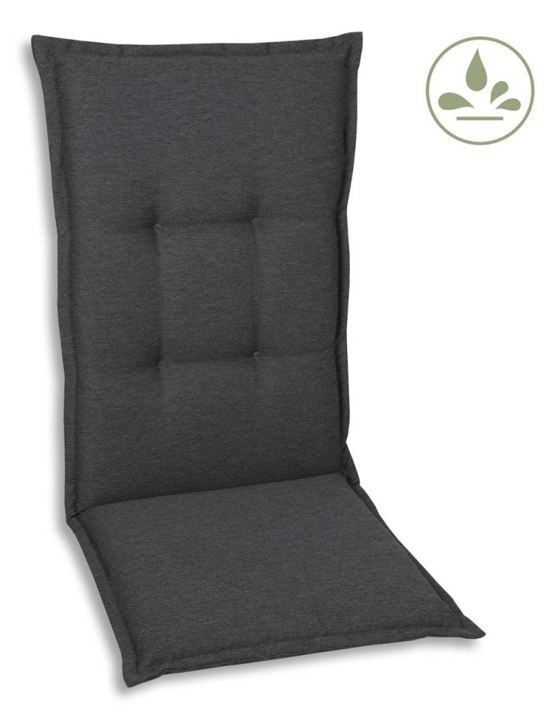 GO-DE Hochlehner-Auflage 120 cm x 50 cm x 7 cm, grau, anthrazit von GO-DE