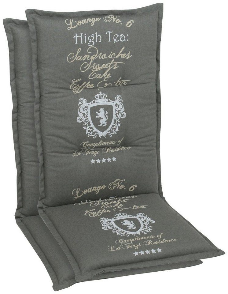 GO-DE Hochlehnerauflage High Tea, (Set, 2 St) von GO-DE
