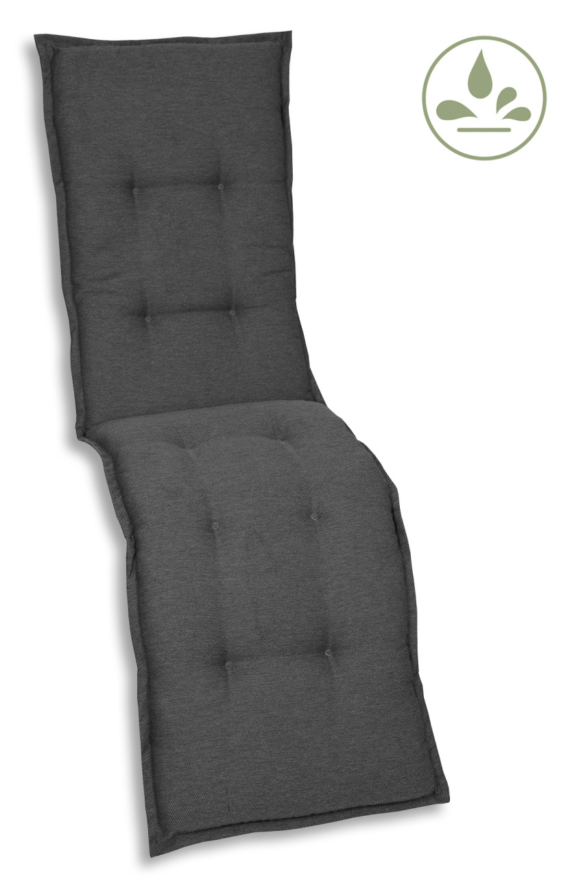 GO-DE Relax-Auflage 170 cm x 50 cm x 7 cm, grau, anthrazit von GO-DE