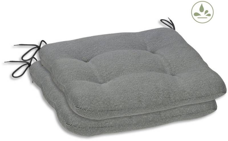 GO-DE Sitzkissen Carina, TOPSELLER!, 2er Set, 38x38x5 cm, wasserabweisend von GO-DE