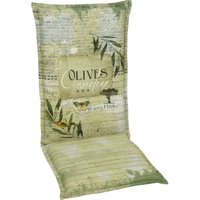 Go-de - Sesselauflage 120 x 50 x 7 cm grün beige Auflage Polster Kissen Sessel Go-de - Sesselauflage 120 x 50 x 7 cm grün beige Auflage Polster Kissen Sessel von GO-DE