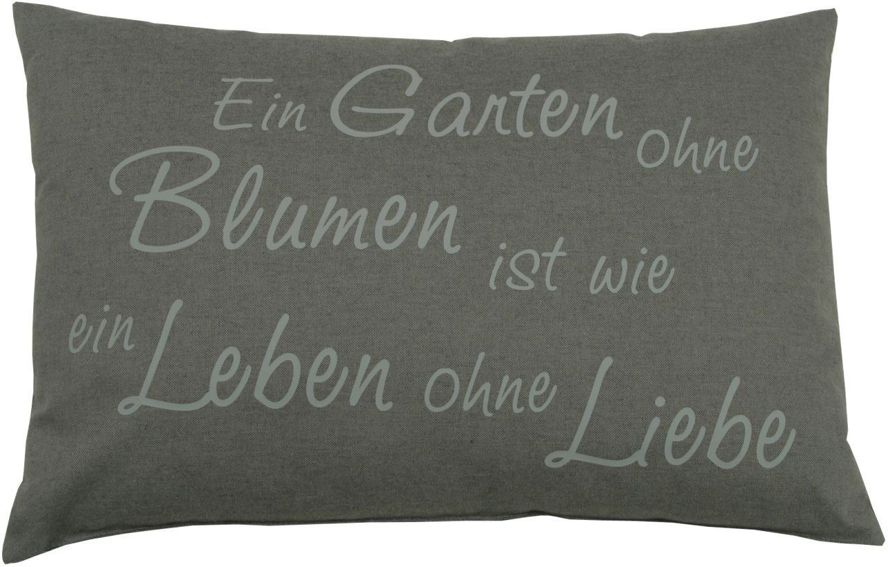 Hussen-Set GO-DE Sprüchekissen 60 x 40 x 12 cm, beige, GO-DE von GO-DE