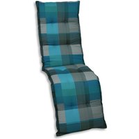 Go-de - Liegenauflage 170 x 50 x 7 cm blau Auflage Polster Kissen Liegestuhl von GO-DE