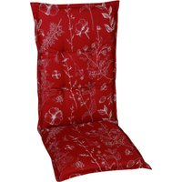 Go-de - Mittellehner-Auflage 50x110x6 cm rot Sitzkissen Sitzpolster Sitzauflage von GO-DE