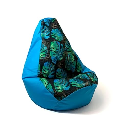 GO GIFT Sitzsack, Blau, 105 x 80 cm, Birne von GO GIFT