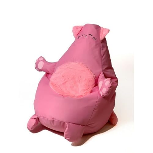 GO GIFT Sitzsack, aus Oxford-Stoff, in Katzenform, Rosa, 130 x 90 cm von GO GIFT