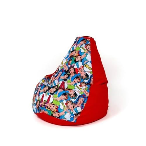 GO GIFT Sitzsack, Rot, 105 x 80 cm, Birne von GO GIFT