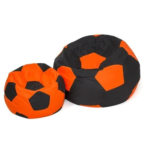 GO GIFT Sitzsack, Schwarz, Orange, Oxford-Fußball GO GIFT Sitzsack, Schwarz, Orange, Oxford-Fußball von GO GIFT