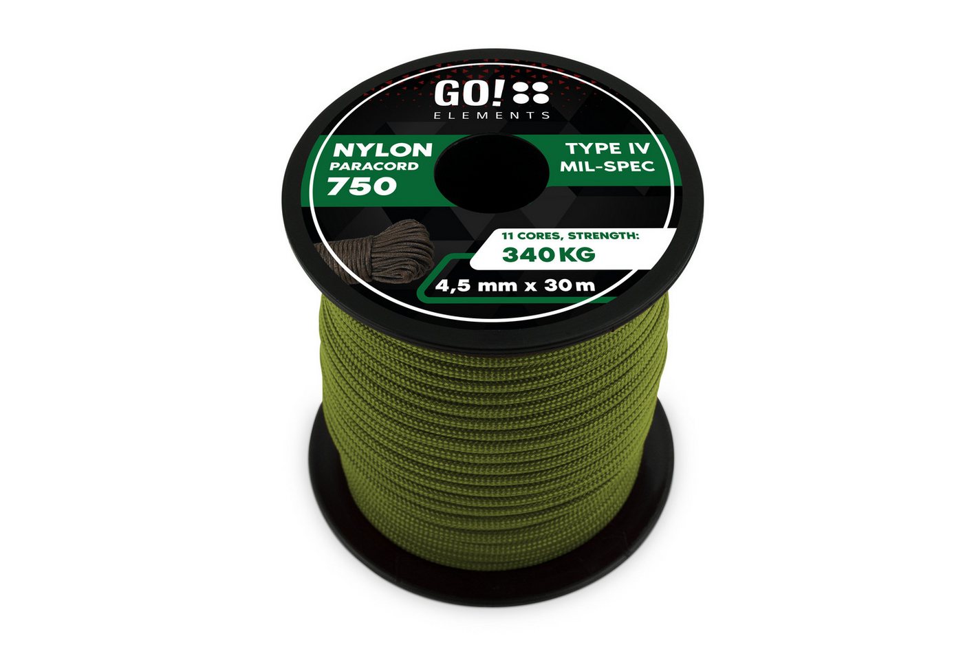 GO!elements Paracord 750 - 4,5mm Seil GO!elements Paracord 750 - 4,5mm Seil von GO!elements