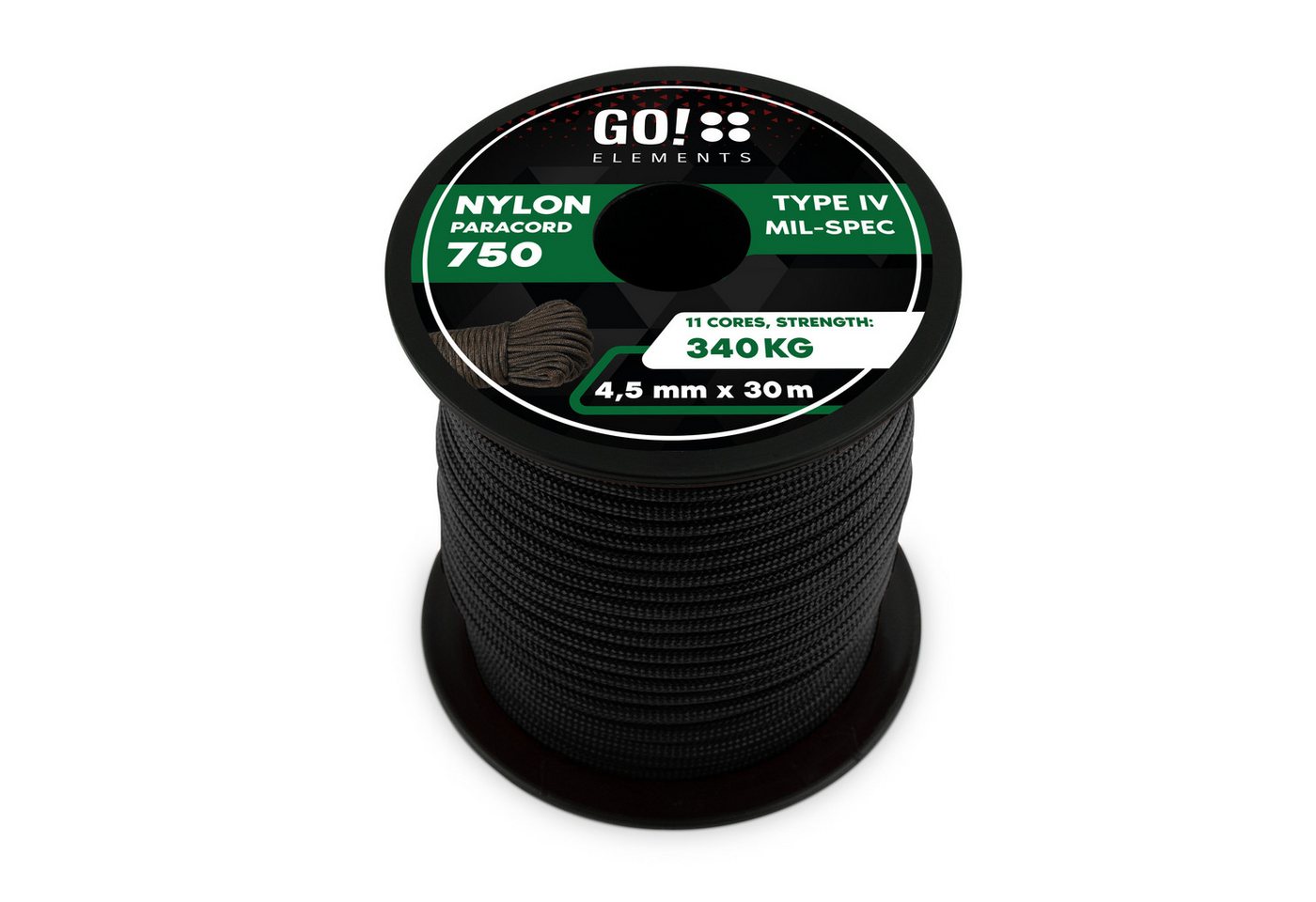 GO!elements Paracord 750 - 4,5mm Seil GO!elements Paracord 750 - 4,5mm Seil von GO!elements