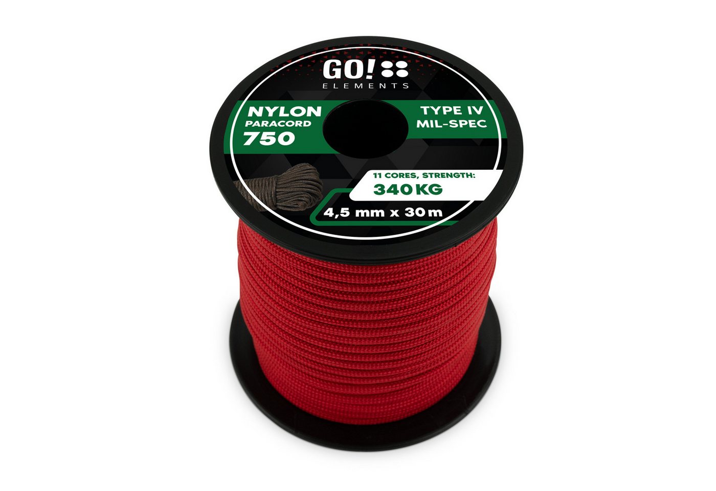 GO!elements Paracord 750 - 4,5mm Seil GO!elements Paracord 750 - 4,5mm Seil von GO!elements