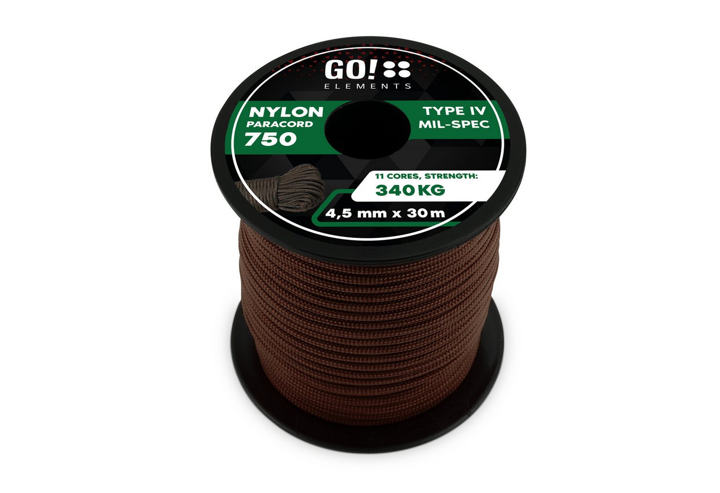 GO!elements Paracord 750 - 4,5mm Seil GO!elements Paracord 750 - 4,5mm Seil von GO!elements