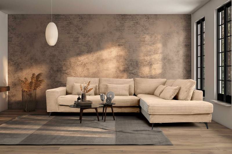 GO. MÖBEL Ecksofa L-Form Cord Stoff – Modernes Wohnzimmer Sofa, Komfortable Wohnlandschaft in L-Form – Zeitloses Ecksofa-Design GO. MÖBEL Ecksofa L-Form Cord Stoff – Modernes Wohnzimmer Sofa, Komfortable Wohnlandschaft in L-Form – Zeitloses Ecksofa-Design von GO. MÖBEL