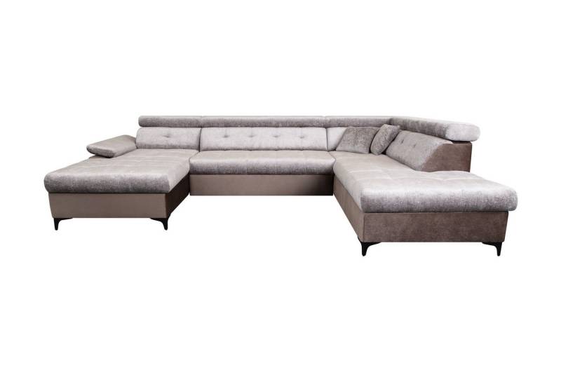 GO. MÖBEL Wohnlandschaft U-Form Satira 2 – Sofa mit Schlaffunktion & verstellbaren Kopfstützen, Große Wohnlandschaft Satira – Eckvariante mit Relaxfunktion GO. MÖBEL Wohnlandschaft U-Form Satira 2 – Sofa mit Schlaffunktion & verstellbaren Kopfstützen, Große Wohnlandschaft Satira – Eckvariante mit Relaxfunktion von GO. MÖBEL