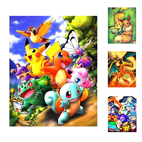 GOACRS 5D Diamond Painting Anime, diamant painting bilder kinder, Diamond Painting Bastelset für Kinder mit Anime-Bildern, Diamond painting kinder cartoon 30x40cm, DIY Haus Deko Bastelset (E) von GOACRS