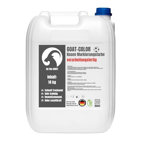 GOAT Rasenmarkierungsfarbe | Gebrauchsfertig | Rasenfarbe | Sportplatzfarbe | 14kg GOAT Rasenmarkierungsfarbe | Gebrauchsfertig | Rasenfarbe | Sportplatzfarbe | 14kg von GOAT Color