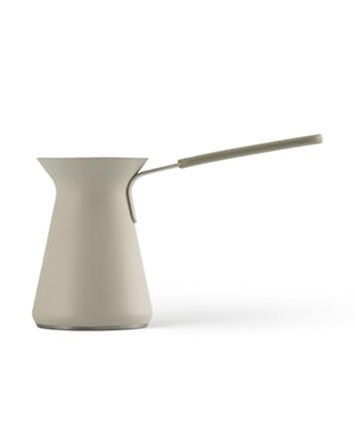 Moderne türkische Kaffeekanne OTTO, 550 ml, Edelstahl - GREY - Funktioniert bei allen Herdarten von GOAT STORY