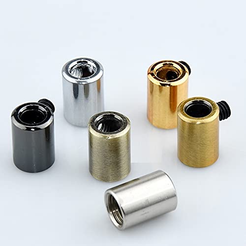 Kabelverschraubung,Kabelverschraubung Set 10 Pieces/Lot D12 * H12mm M10 Gewinde Drahtverriegelung Metall Kabelgriffe Kabelverschraubungen Steckverbinder mit Schraubkabel Zugentlastung (Color : Glos von GOBBIS