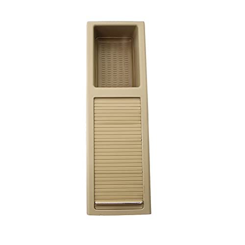 Mittelkonsole Organizer Fit gebrauch für BMW E46 31. 6i 318i 320i 320D 325i 328i 330i Limousine Touring 1999-2005 Center Console Storage Tray schieben Blindrollenabdeckung (Color : Beige) von GOBBIS