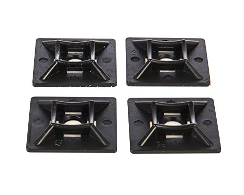 100 Stück schwarz Kabelbinder Grundlagen – 28 mm x 28 mm – PREMIUM selbstklebend Reittiere von gocableties 100 Stück schwarz Kabelbinder Grundlagen – 28 mm x 28 mm – PREMIUM selbstklebend Reittiere von gocableties von GOCABLETIES