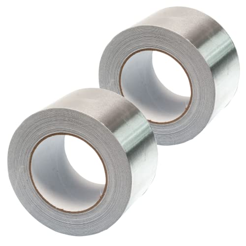 Breites Aluminium Klebeband, 75 mm x 50 m, selbstklebendes Alu Klebeband, silber, Wasser- und hitzebeständig Band zum Versiegeln, Reparieren und Isolieren, 2 Rollen von Gocableties von GOCABLETIES