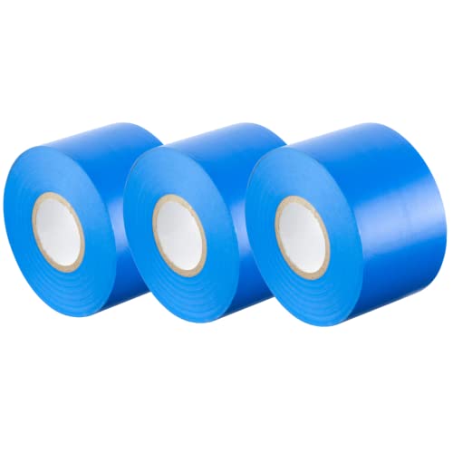 GOCABLETIES - Isolierband Blau - 50 mm x 33 m - strapazierfähiges, selbstklebendes Isolierband - zum Schutz, Bündeln und Reparieren von Kabeln - 3 Rollen von GOCABLETIES