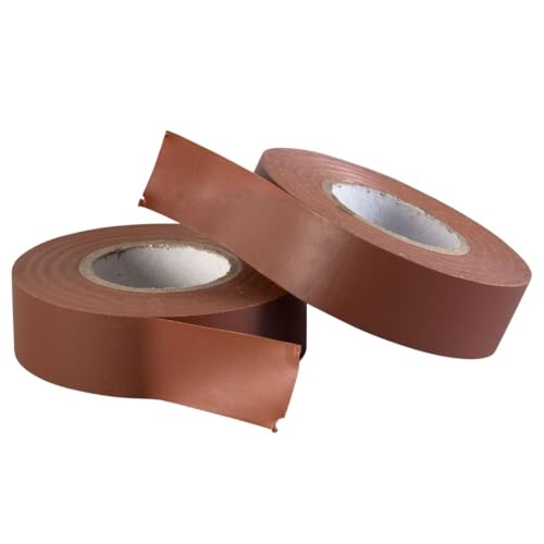 GOCABLETIES - Isolierband Braun - 19 mm x 20 m - strapazierfähiges, selbstklebendes Isolierband - zum Schutz, Bündeln und Reparieren von Kabeln - 2 Rollen von GOCABLETIES