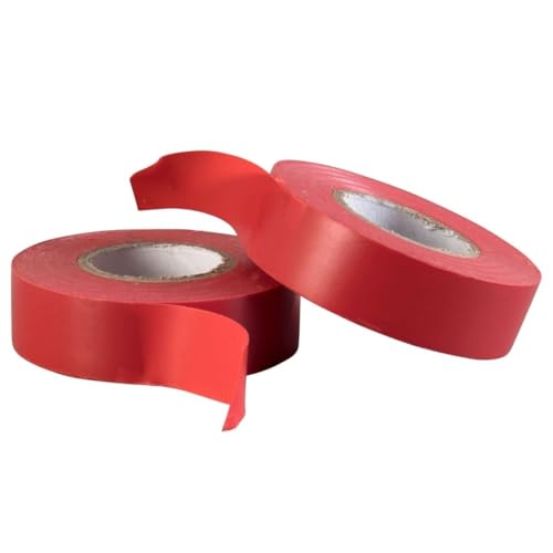 GOCABLETIES - Isolierband Rot - 19 mm x 20 m - strapazierfähiges, selbstklebendes Isolierband - zum Schutz, Bündeln und Reparieren von Kabeln - 2 Rollen von GOCABLETIES