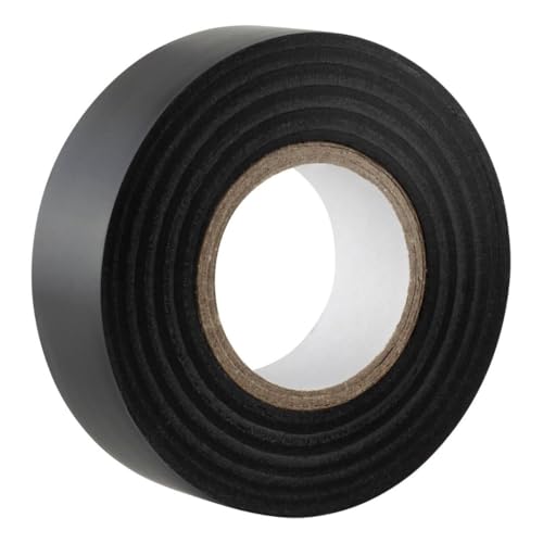 GOCABLETIES - Isolierband Schwarz - 19 mm x 20 m - strapazierfähiges, selbstklebendes Isolierband - zum Schutz, Bündeln und Reparieren von Kabeln - 1 Rolle von GOCABLETIES