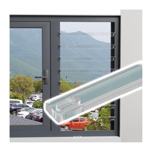 GOCHUSX Fenster-Sicherheitsstange, Verstellbare Vertikale Stange Mit Zubehör, Ersatzstange Für Fenstergitter Für Schlafzimmer, Wohnzimmer, Spielzimmer(Clear-5PCS,Width-40cm) von GOCHUSX