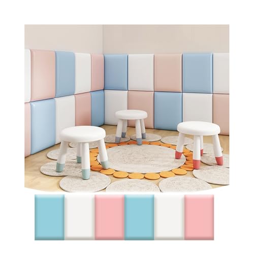 GOCHUSX Selbstklebend Wandpolsterung, Abziehbares Und Klebendes Kopfteil, Lederbezogene Tapete, Weiches Kissen Für Schlafzimmer- Und Wohnzimmertüren(180x40cm) von GOCHUSX
