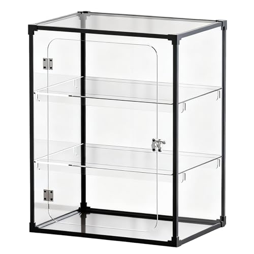 GOCHUSX Vitrine, Mehrstöckige Figurenvitrine, Regal Für Spielzeugmodelle Und Bücher, Organizer Aus Transparentem Acryl Für Homeoffice Und Schlafzimmer(30x30x90cm) von GOCHUSX
