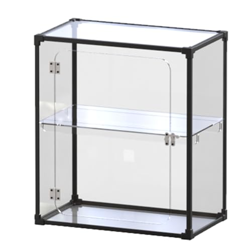 GOCHUSX Vitrine, Mehrstöckige Figurenvitrine, Regal Für Spielzeugmodelle Und Bücher, Organizer Aus Transparentem Acryl Für Homeoffice Und Schlafzimmer(35x20x40cm) von GOCHUSX