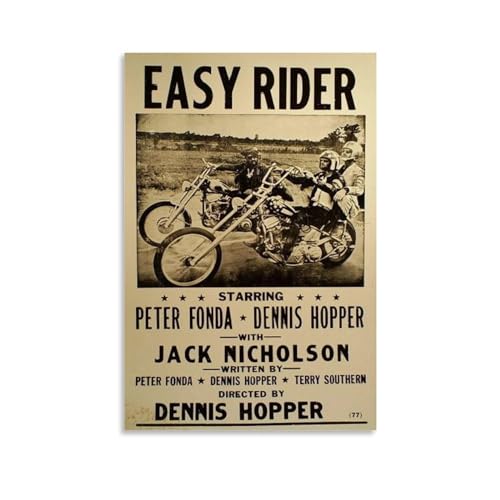 GODARM Easy Rider Filmposter, dekoratives Gemälde, Leinwand, Wandposter und Kunstdruck, moderne Familienschlafzimmer-Dekoration, Poster, 30 x 45 cm von GODARM