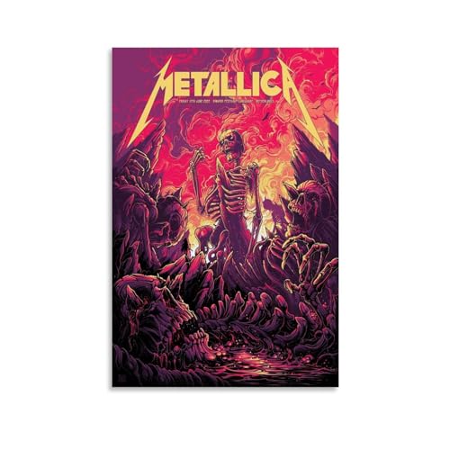 GODARM Metallica-Poster, dekoratives Gemälde, Leinwand, Wandposter und Kunstdruck, modernes Familienschlafzimmer-Dekor-Poster, 30 x 45 cm von GODARM