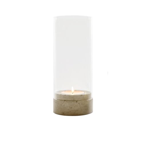 GODELMANN Windlicht aus Beton + Glas handgefertigt in Sand - Ø7cm Höhe 16cm - Kerzenhalter I einzeln oder Set I Teelichthalter - Made in Germany GODELMANN Windlicht aus Beton + Glas handgefertigt in Sand - Ø7cm Höhe 16cm - Kerzenhalter I einzeln oder Set I Teelichthalter - Made in Germany von GODELMANN