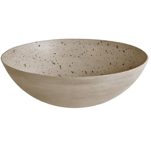 GODELMANN handgefertigte Betonschale rund Ø 27cm in Sand I aus hochwertigem Beton - als Deko Schale, Müsli Schüssel, Bowl - zeitlose Eleganz I Made in Germany von GODELMANN