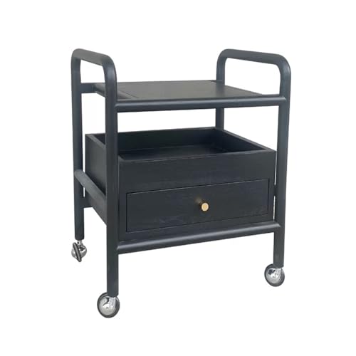 GODFSAHG Beistelltisch, Couchtische, Holz, bewegliche Seite, mehrere, Holz-Couchtisch, Nachttisch, Rollwagen-Ecke, mehrere Tee-Wasserschrank für Wohnzimmer, Schlafzimmer, Couch (Farbe: B) von GODFSAHG