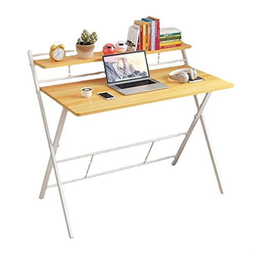 GODFSAHG Computertische, 2-stöckiger Klapptisch, keine Montage erforderlich, Eckschreibtische für Zuhause, einfacher Desktop-PC-Schreibtisch mit Ablage, faltbarer Laptop-Tisch, Arbeitsschreibtisch GODFSAHG Computertische, 2-stöckiger Klapptisch, keine Montage erforderlich, Eckschreibtische für Zuhause, einfacher Desktop-PC-Schreibtisch mit Ablage, faltbarer Laptop-Tisch, Arbeitsschreibtisch von GODFSAHG