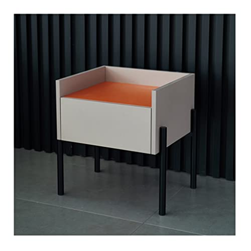 GODFSAHG Nachttische, Nachttisch, Wohnzimmer, Ecke, nordisches Schlafzimmer, hoher Fuß, Nachttisch, Schubladenschrank, modern, minimalistisch, Regal, Schlafzimmertische (Farbe: C) von GODFSAHG
