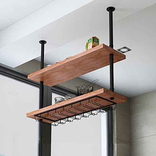 GODFSAHG Stilvolles Weinregal zur Wandmontage mit Glashalter, schwarzer Mini-Bar, Likörschrank, platzsparende Eckregale für Weinflaschen und Gläser, moderne Hausbar, 60 x 25 x 70 cm GODFSAHG Stilvolles Weinregal zur Wandmontage mit Glashalter, schwarzer Mini-Bar, Likörschrank, platzsparende Eckregale für Weinflaschen und Gläser, moderne Hausbar, 60 x 25 x 70 cm von GODFSAHG