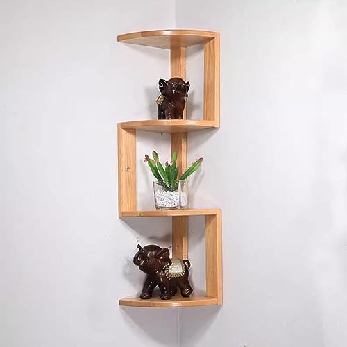 Schwebende Regale, schwebende Eckregale für Wanddekoration, Massivholz, Wandregal, 3 Ebenen, Wandmontage, Holzregale für Heimdekoration, Schlafzimmer, Wohnzimmer, Bad, Küche, Büro Schwebende Regale, schwebende Eckregale für Wanddekoration, Massivholz, Wandregal, 3 Ebenen, Wandmontage, Holzregale für Heimdekoration, Schlafzimmer, Wohnzimmer, Bad, Küche, Büro von GODFSAHG