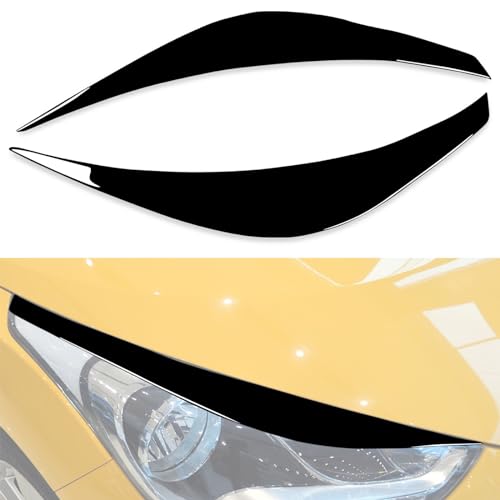 GODSLLY 2Stück Autoscheinwerfer-Augenbrauen-Zubehör, Kompatibel für Hyundai Veloster 2011-2016 2017, Scheinwerferblenden Schutz Lampe Licht Dekoration Ersatz,Gloss Black GODSLLY 2Stück Autoscheinwerfer-Augenbrauen-Zubehör, Kompatibel für Hyundai Veloster 2011-2016 2017, Scheinwerferblenden Schutz Lampe Licht Dekoration Ersatz,Gloss Black von GODSLLY