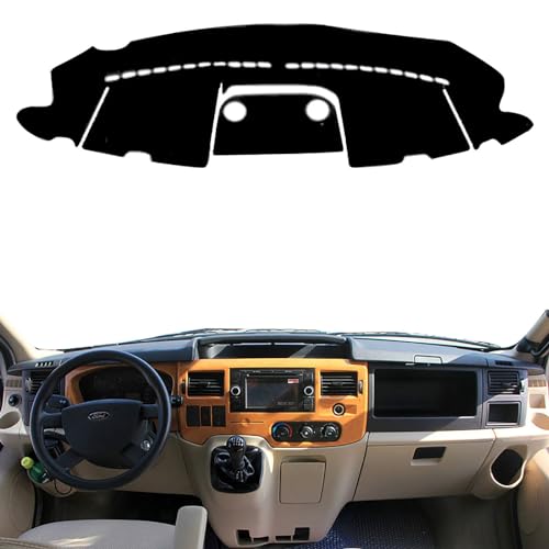 GODSLLY Auto Armaturenbrett Abdeckmatte, Kompatibel für Ford Transit 2002-2006 2007 2008 2009, Armaturenbrett-Abdeckung Matte Sonnenschutz Schützt Teppich Blendfrei,A Left Black GODSLLY Auto Armaturenbrett Abdeckmatte, Kompatibel für Ford Transit 2002-2006 2007 2008 2009, Armaturenbrett-Abdeckung Matte Sonnenschutz Schützt Teppich Blendfrei,A Left Black von GODSLLY