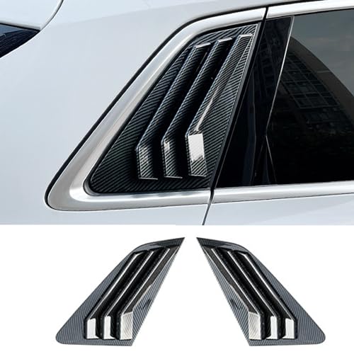 GODSLLY Lamellen für Hintere Seitenfenster, Kompatibel für Audi A3 2021-2022 Hatchback, 2 Stück Hinten Schwarz Seitenfenster Lüftungsschlitze Jalousien, B Carbon Fiber Look GODSLLY Lamellen für Hintere Seitenfenster, Kompatibel für Audi A3 2021-2022 Hatchback, 2 Stück Hinten Schwarz Seitenfenster Lüftungsschlitze Jalousien, B Carbon Fiber Look von GODSLLY