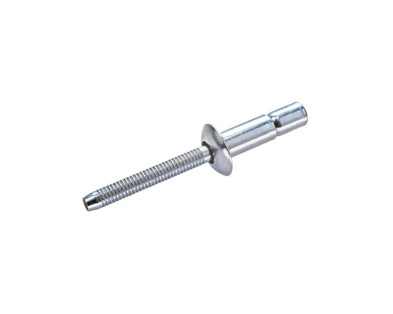 GOEBEL GmbH Blindniete 7776664140, (250x Hochfeste Blindniete Flachkopf Aluminium / Aluminium, 250 St., 6,4 x 14,5 mm mit Flachkopf), Niete mit gerilltem Nietdorn M-LOCK von GOEBEL GmbH