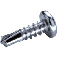 Goebel - 1000 Stück Bohrschrauben Linsenkopf mit gehärtete Bohrspitze (ø x l) 4,2 x 16,0 mm Edelstahl A2 (V2A) silber gl DIN7504M Werksnorm von GOEBEL